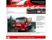 Tablet Screenshot of claridgemotorsalvage.co.uk